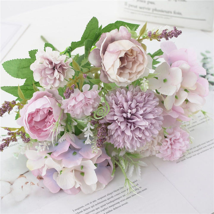 Elegante Kunstbloemen Boeket met Gemengde Bloemen