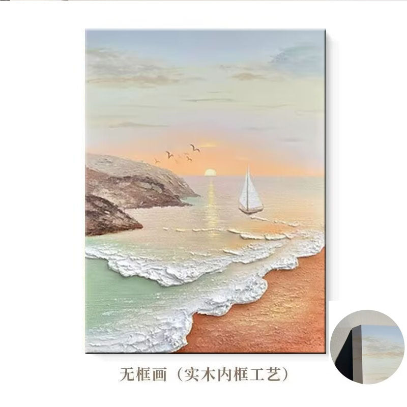 Scenisch Zeegezicht Canvas Kunstwerk