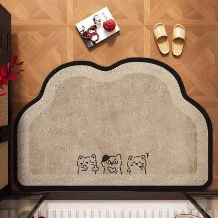Pluche Kat-Themed Badmat