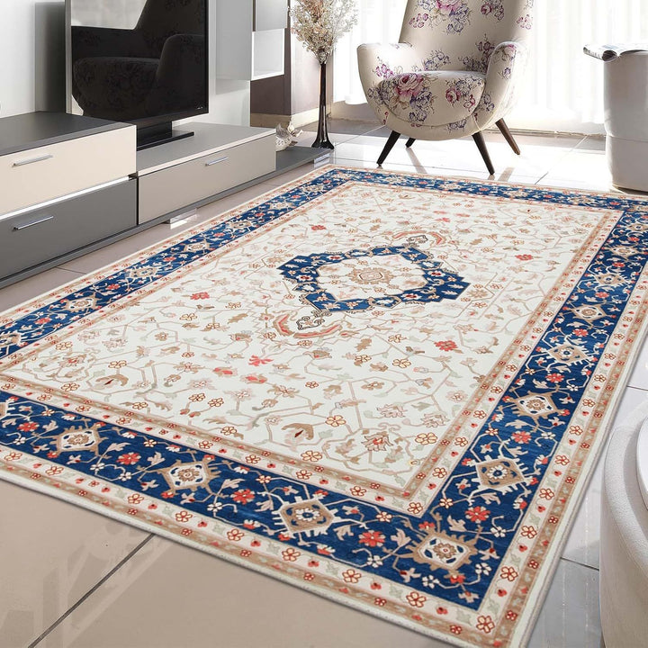 Elegante Bloemige Ontwerp Tapijt