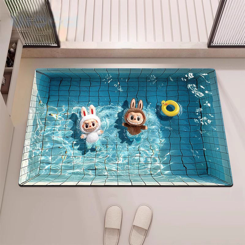 Schattig Cartoon Monster Tapijt voor Binnen Decor