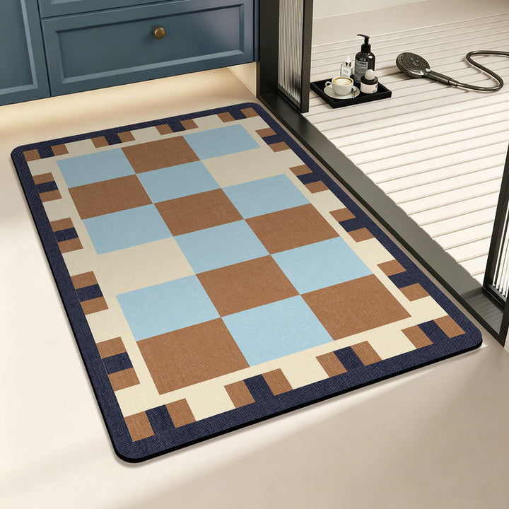 Geometrisch Geruit Vloerkleed
