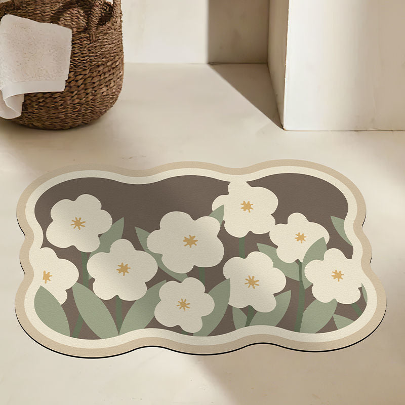 Bloemrijke Decoratieve Gebiedsmat voor Huisdecoratie