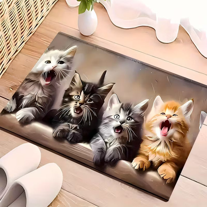 Decoratieve Kat-Thema Deurmat