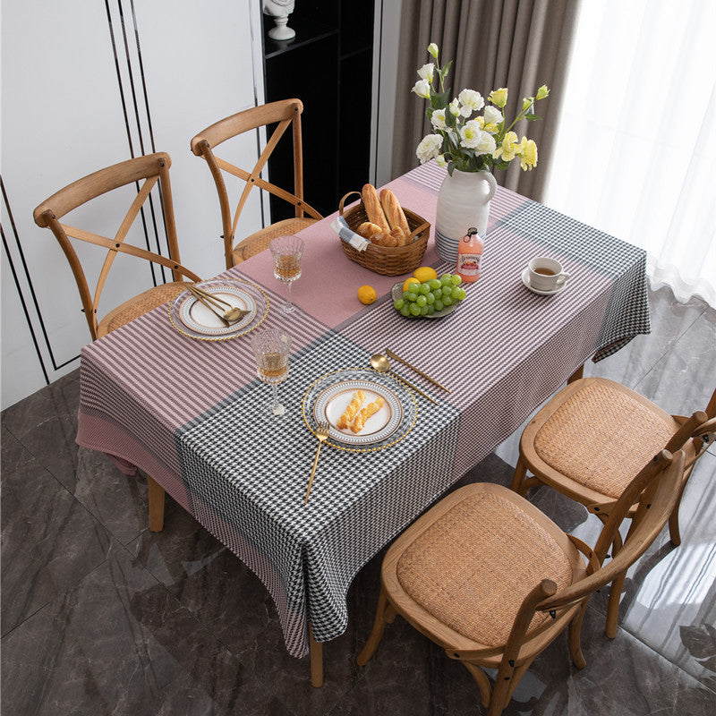 Tafelkleed met Elegante Geruite Ontwerp