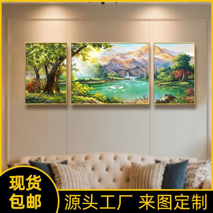 Rustgevende Natuur Landschap Wandkunst Set
