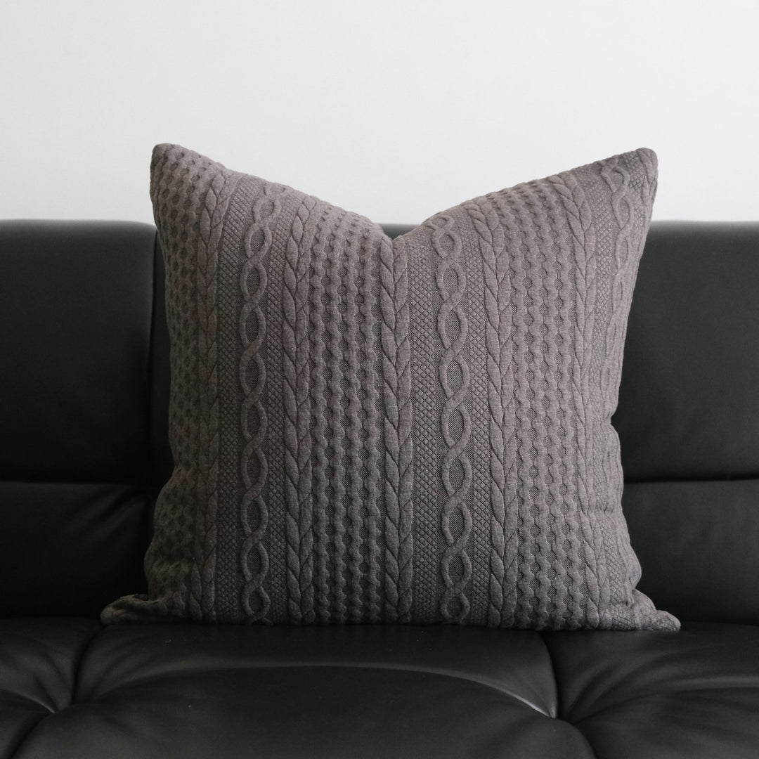 Textured Cable Knit Accent Kussen