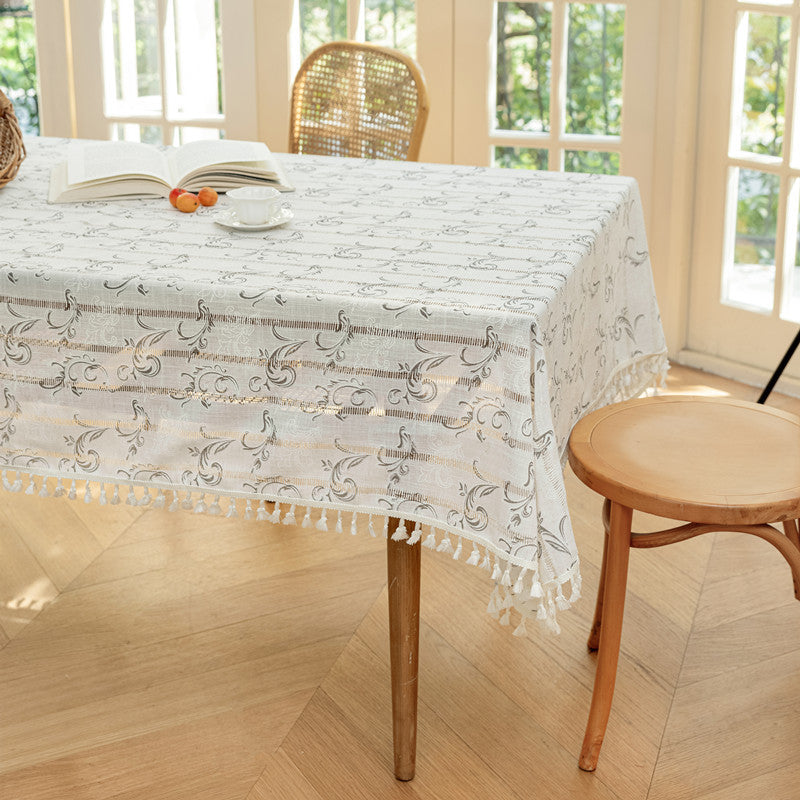 Decoratieve Franjes Tafelkleed