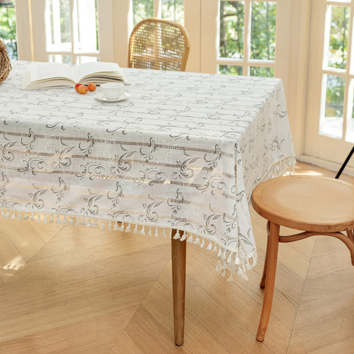 Decoratieve Franjes Tafelkleed
