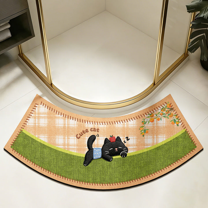 Schattige Kat-Thema Decoratieve Badmat