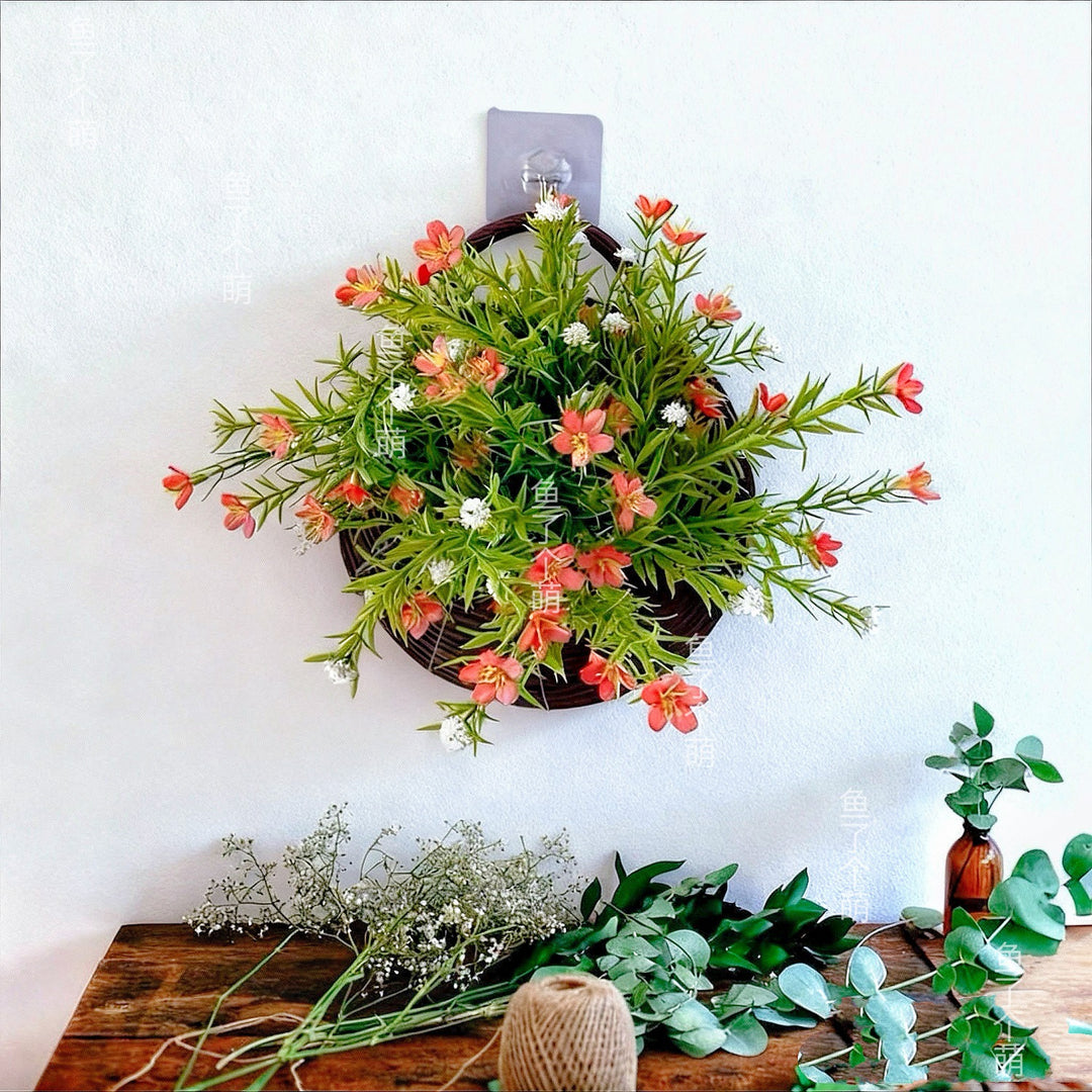 Muurbevestigde Kunstbloem Plantbak