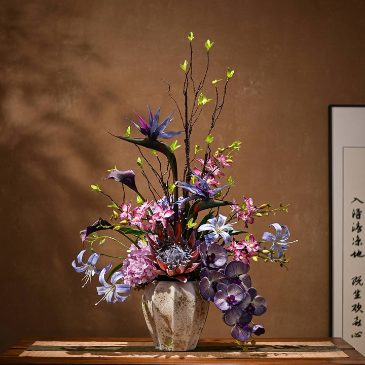 Prachtig Kunstbloemen Tafeldecoratie Arrangement