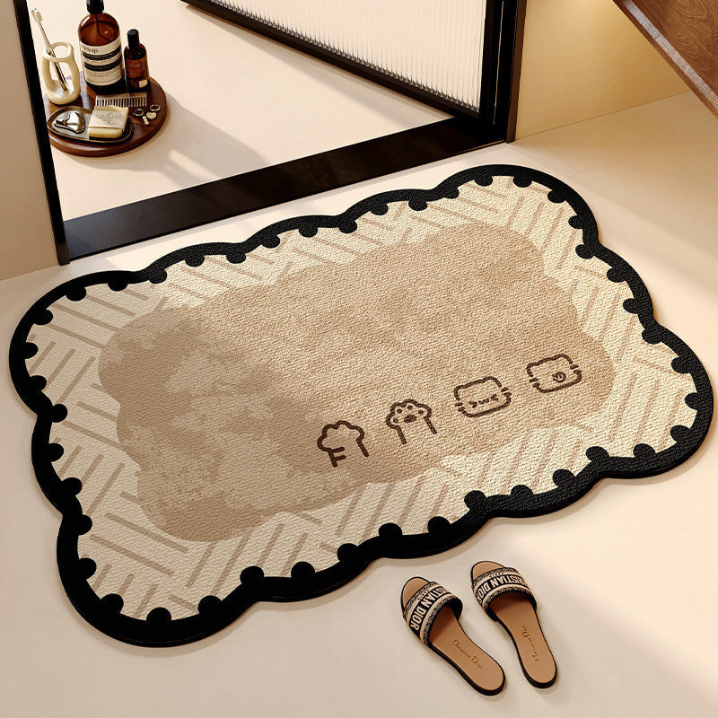 Decoratieve Kat-Vormige Badmat