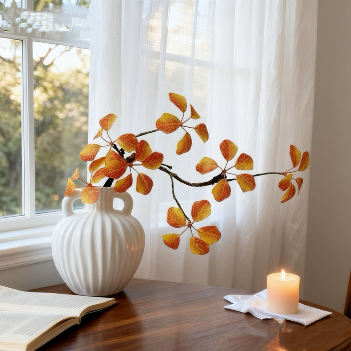 Decoratieve Nep Gele Blad Arrangement voor Woondecoratie