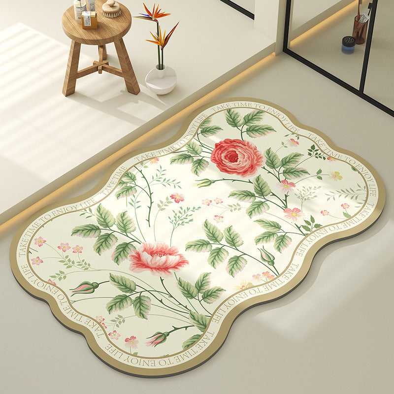 Decoratieve Bloemen Vloerkleed