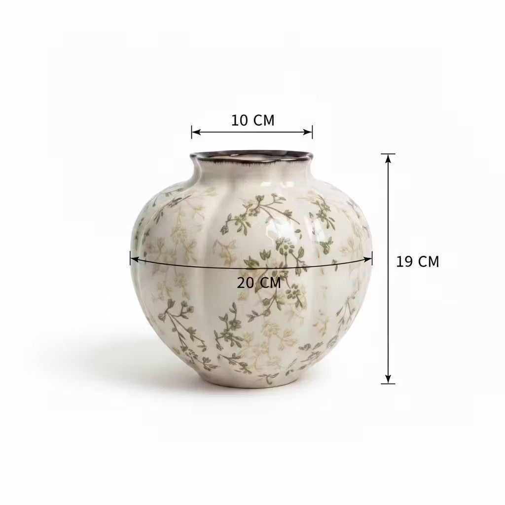 Bloemmotief Decoratieve Keramische Vaasje