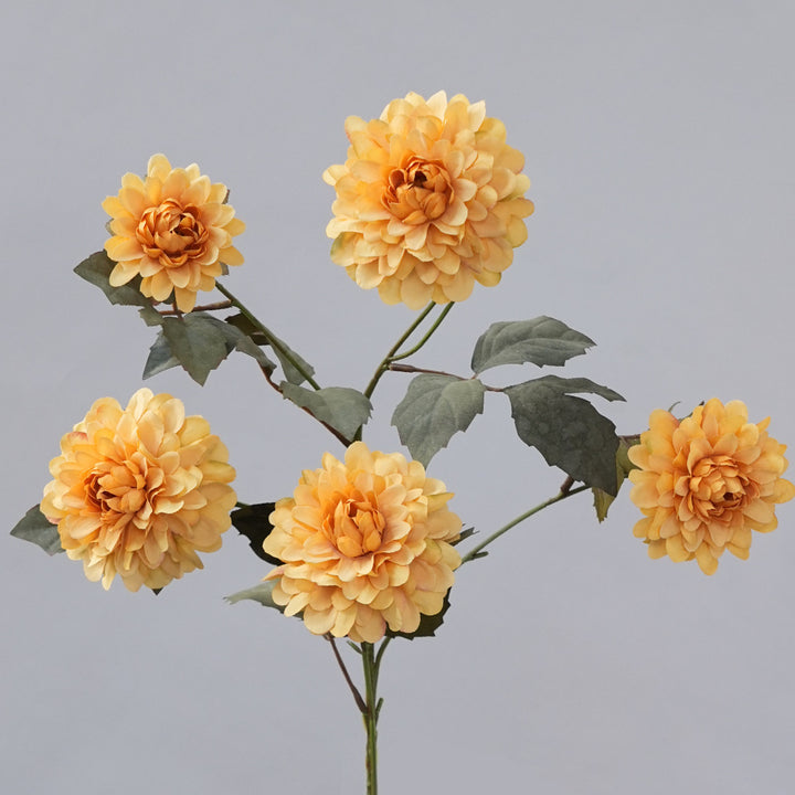 Faux Dahlia Steel