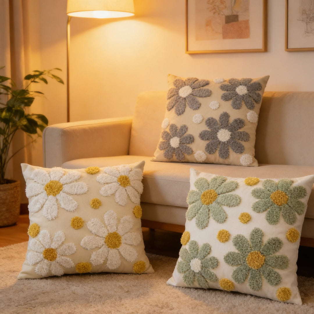 Floral Pluche Decoratieve Gooi Kussen