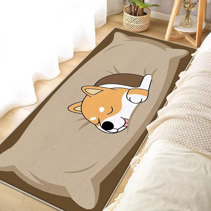 Leuke cartoon kat-thema vloerkleed