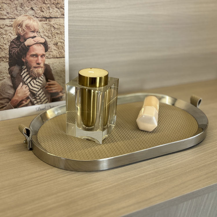 Elegante Ronde Decoratieve Serveer Tray