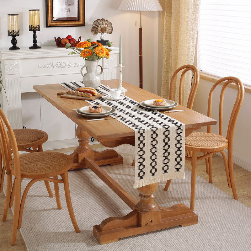 Moderne Franje Tafel Runner