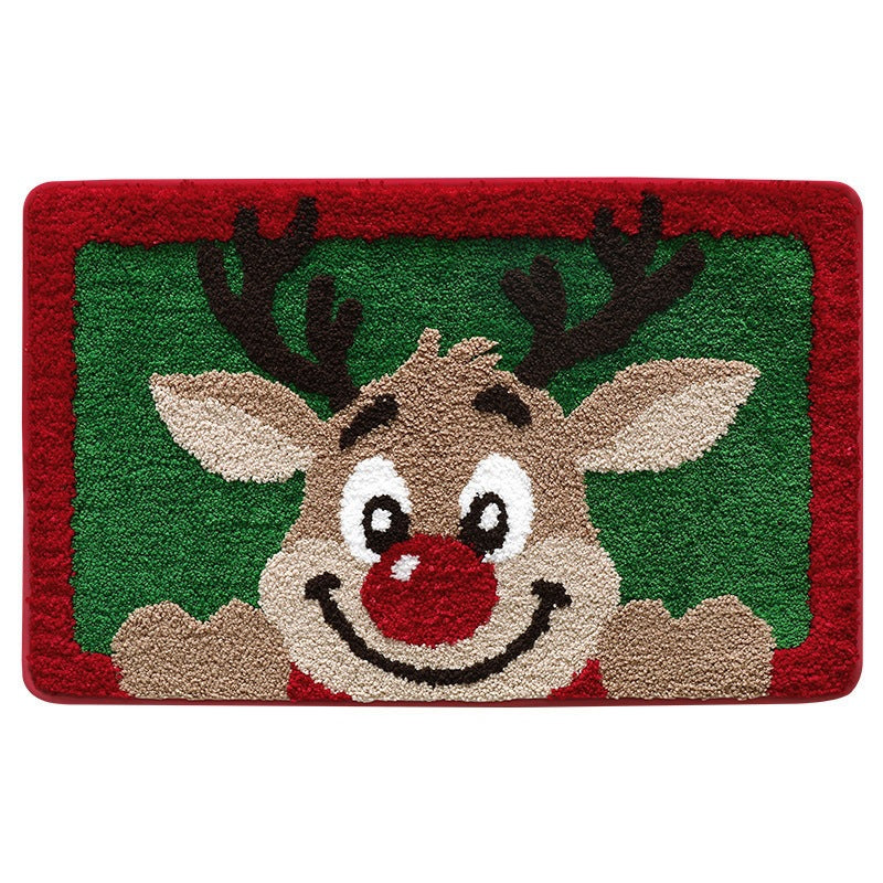 Kerstboomvormige vloerkleed