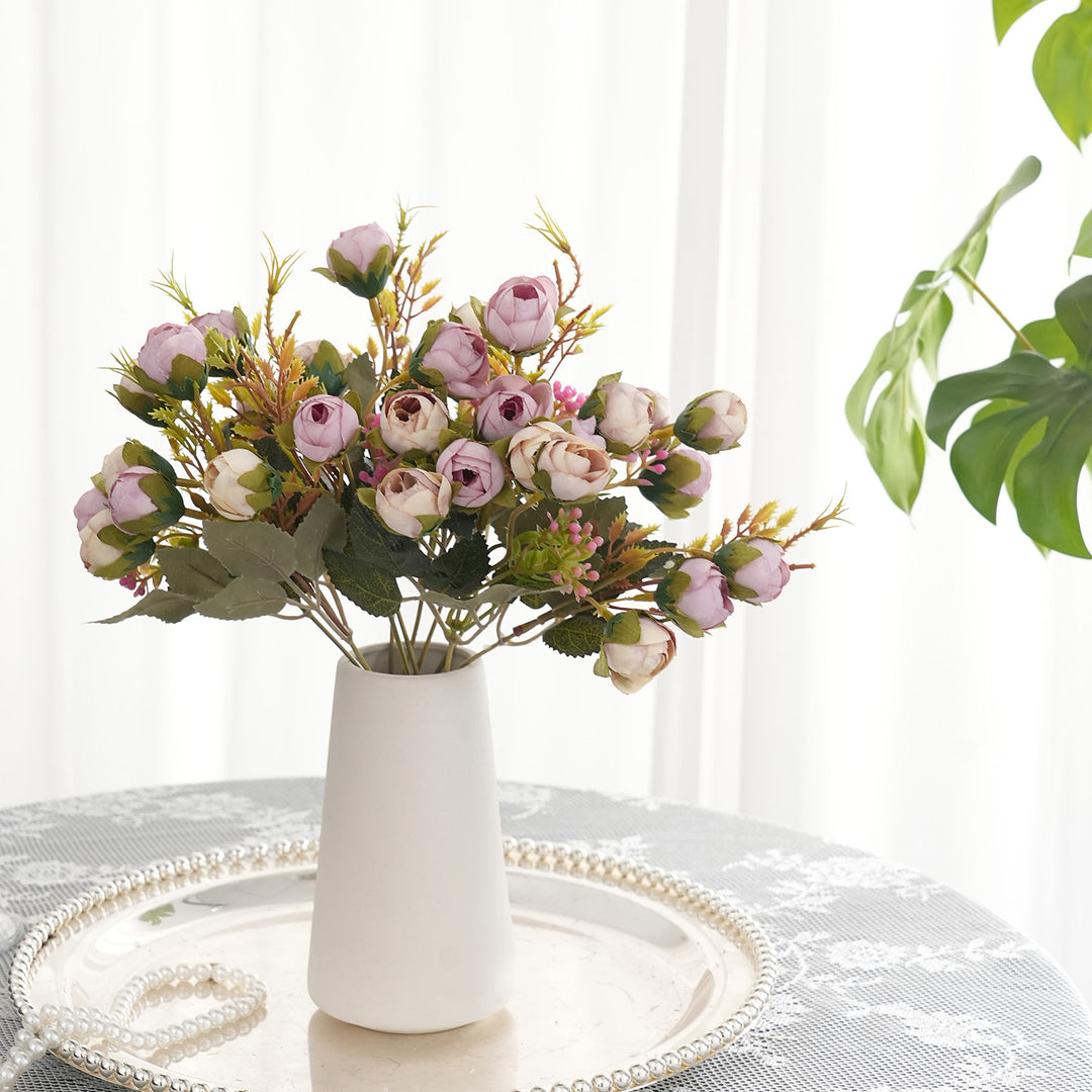 Levensechte Bloemen Rozensteel Arrangement