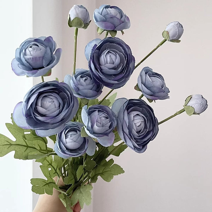 Levensechte Kunstmatige Ranunculus Steel