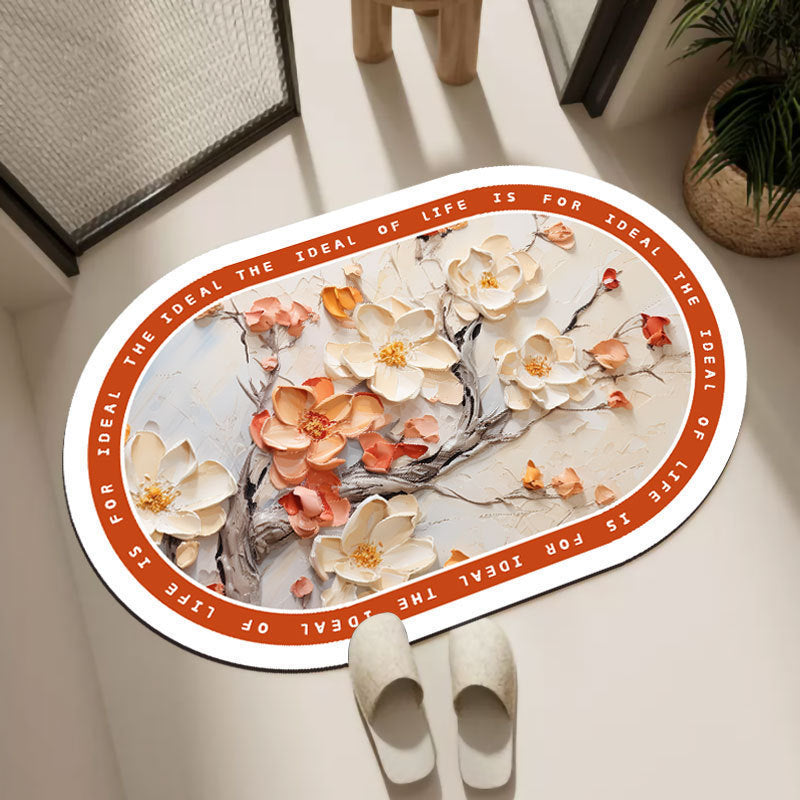 Ovale Decoratieve Badmat