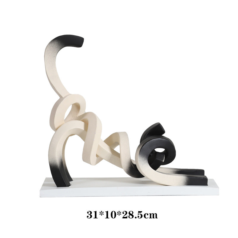 Abstract Art Kat Sculptuur