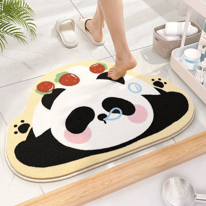Pluche Smiley Face Badmat
