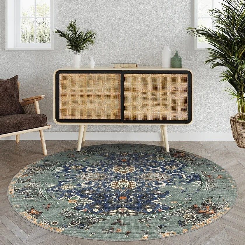 Vintage-Geïnspireerd Geometrisch Vloerkleed