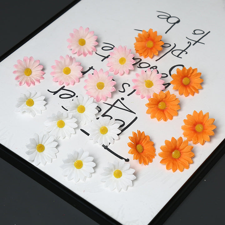 Elegante Stof Daisy Bloemen Speld voor Decoratieve Draagtijd