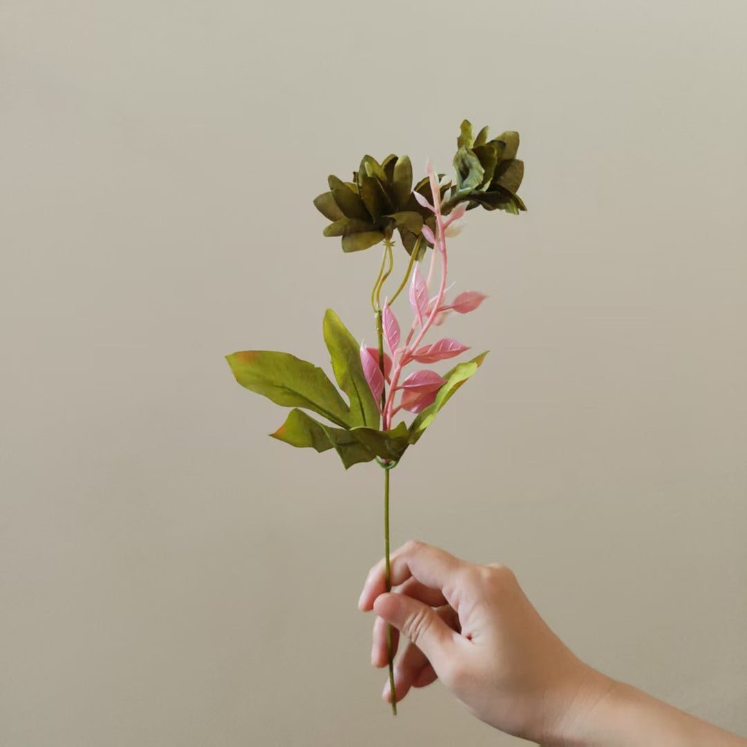 Levensechte Succulent Bloem Steel