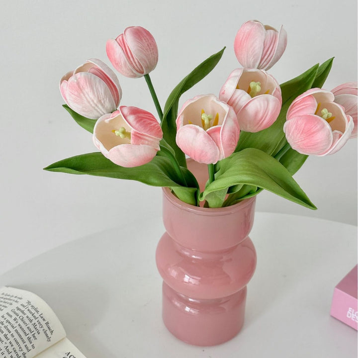 Realistische Faux Tulp Bloem Steel