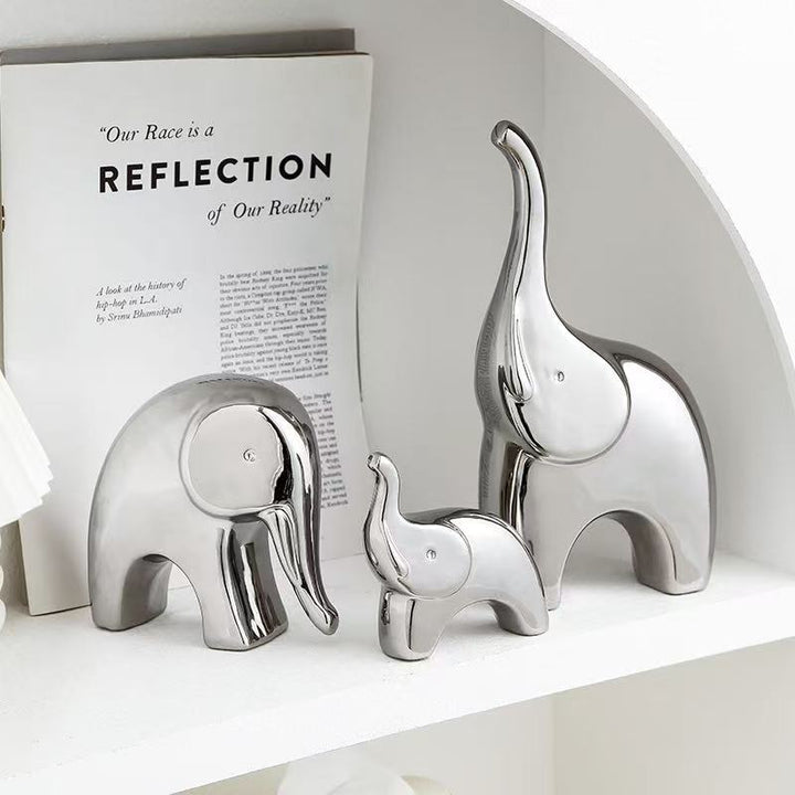 Decoratieve Metalen Olifanten Beeldjes voor Huisdecoratie