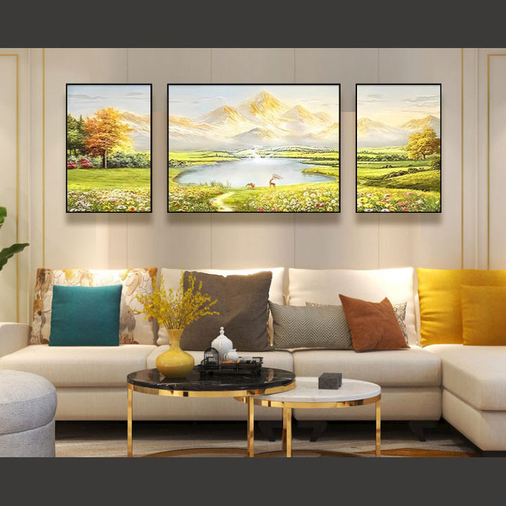 Scenic Landschap Ingemaakte Kunst Set