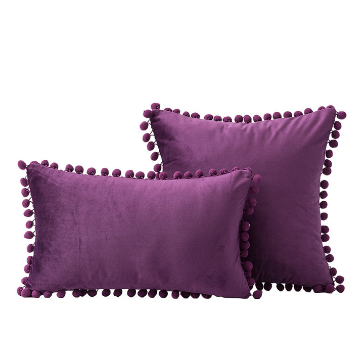 Decoratieve Pom-Pom Accent Kussen