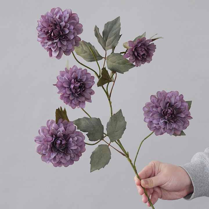 Faux Dahlia Steel
