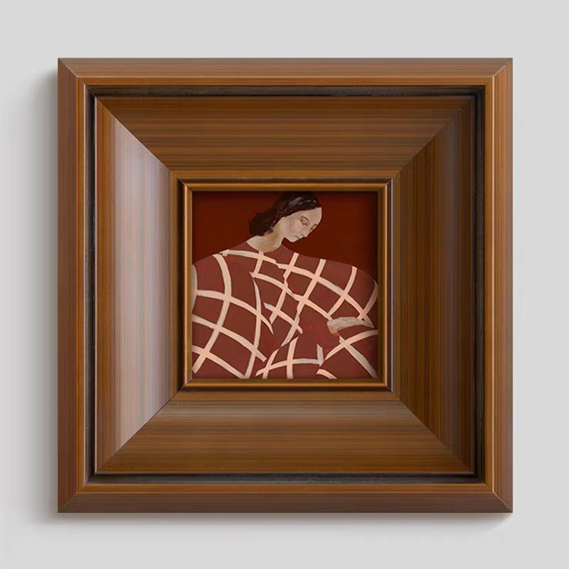 Gekaderde Artistieke Emotionele Portret Muurkunst