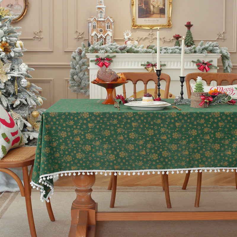 Festieve Bloemenprint Tafelkleed