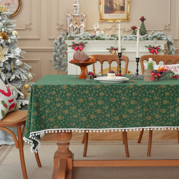 Festieve Bloemenprint Tafelkleed
