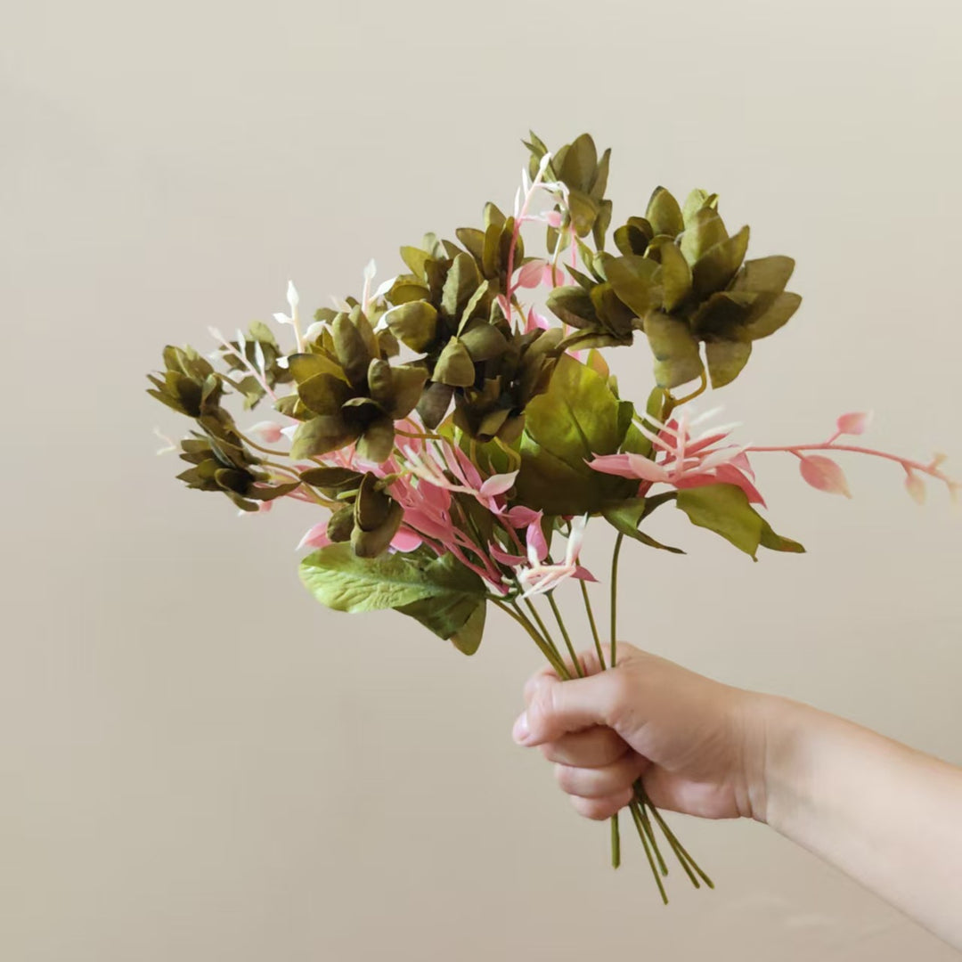 Levensechte Succulent Bloem Steel