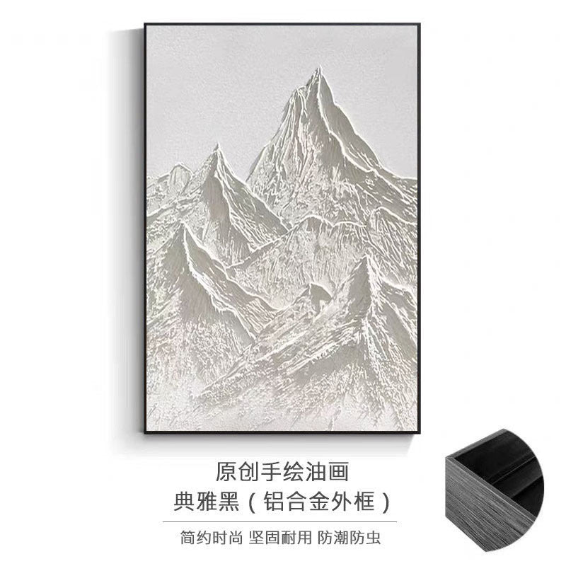 3D Berg Relief Ingelijste Canvas Wandkunst