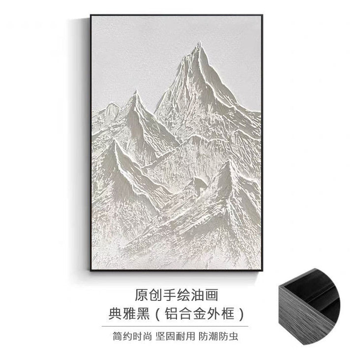 3D Berg Relief Ingelijste Canvas Wandkunst