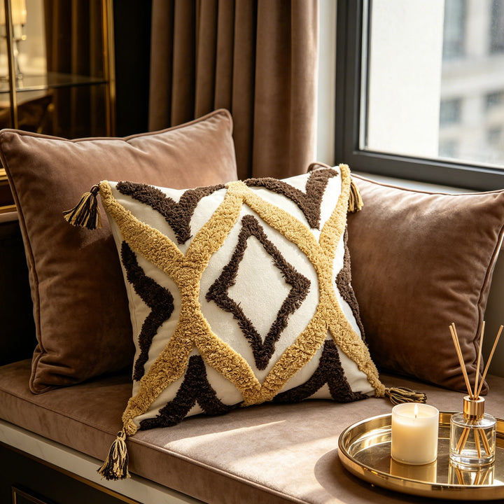 Boheems Textured Accent Kussen