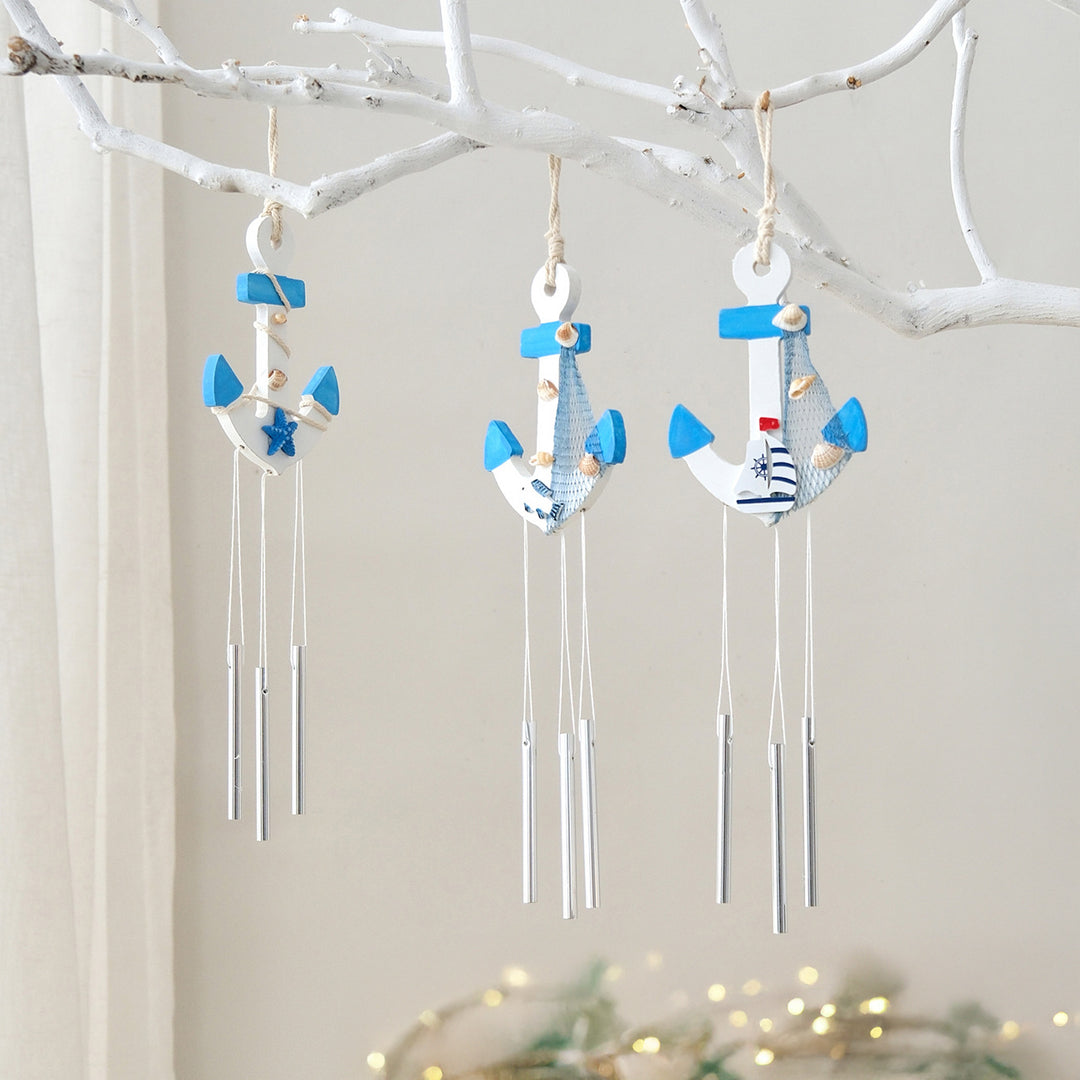 Nautical Anchor Wind Chime Decor