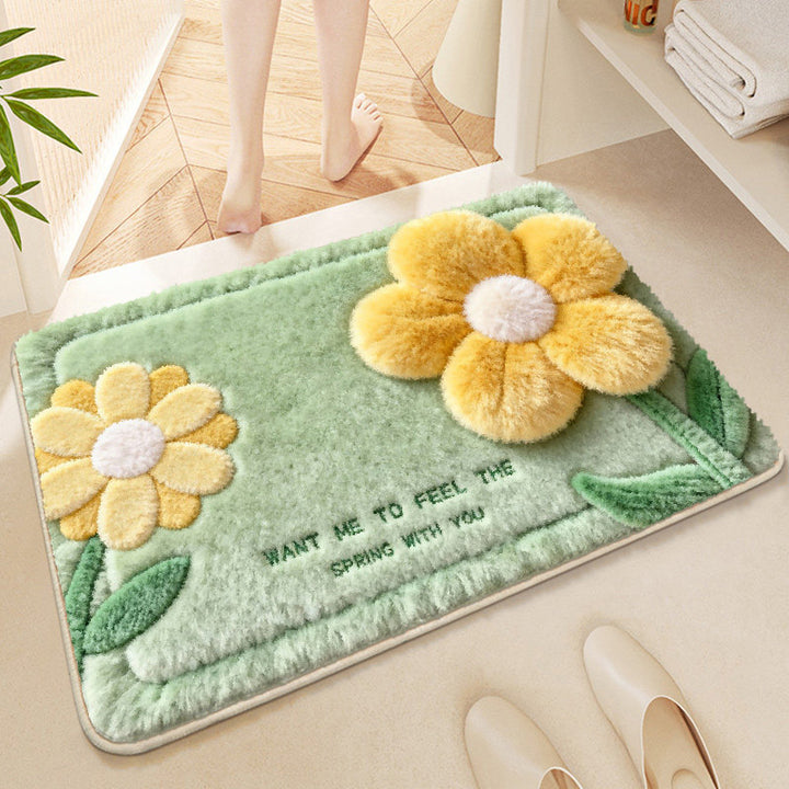 Floral Geborduurde Badmat