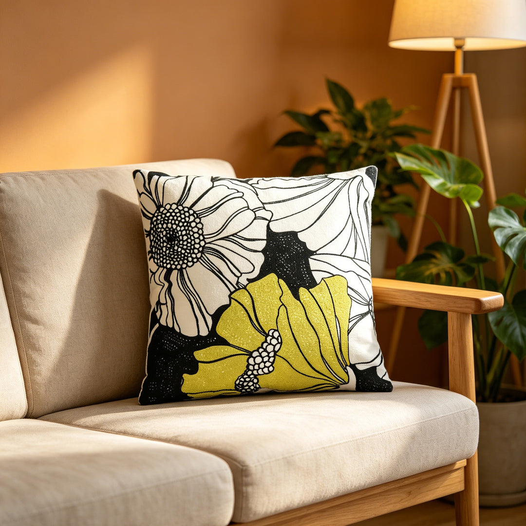 Bloemmotief Decoratieve Gooikussen