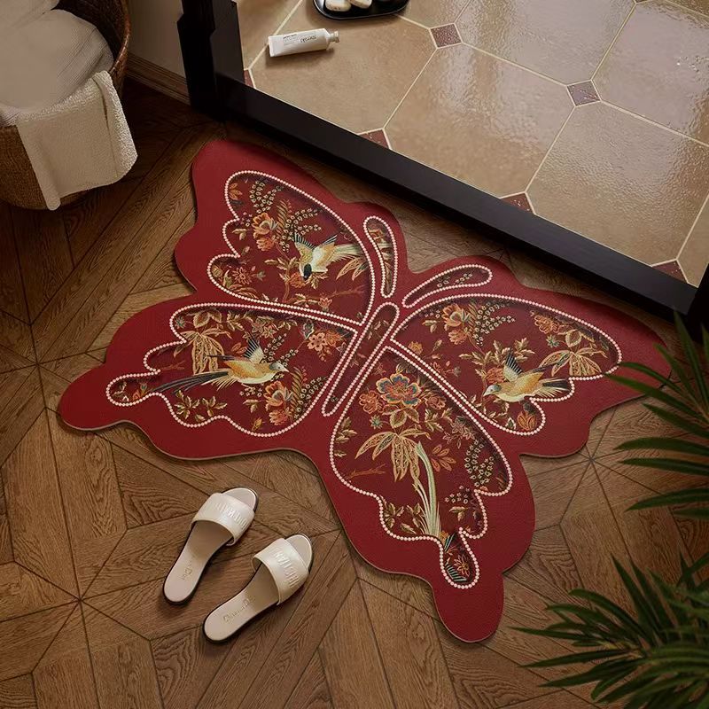 Vlinder-vormige Decoratieve Vloermat
